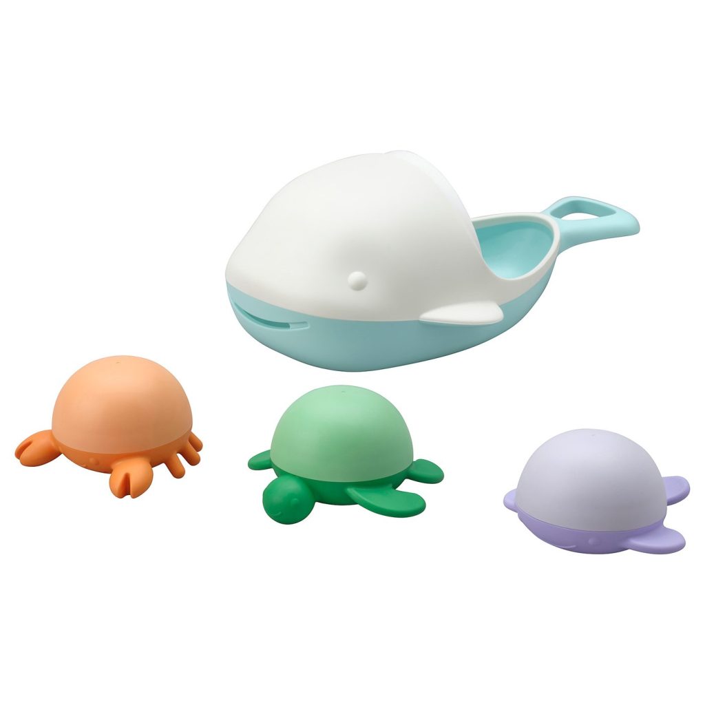 ÄNGSHUMLA jouets bain, 4 pièces