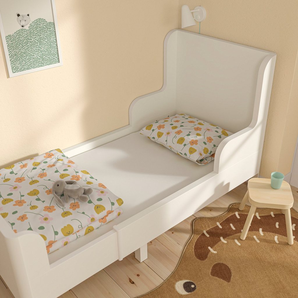 BARNDRÖM drap housse pour lit extensible