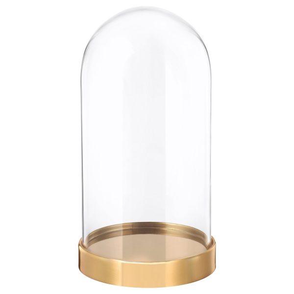 BEGÅVNING cloche en verre avec socle