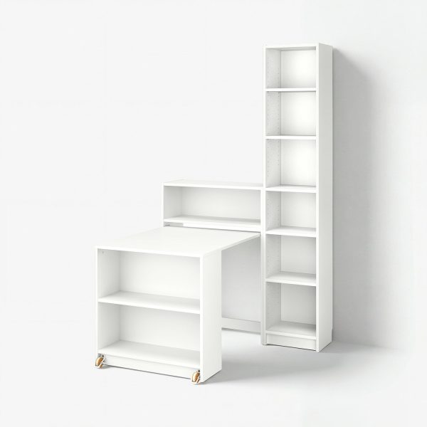 BILLY comb biblio avec table rabattable