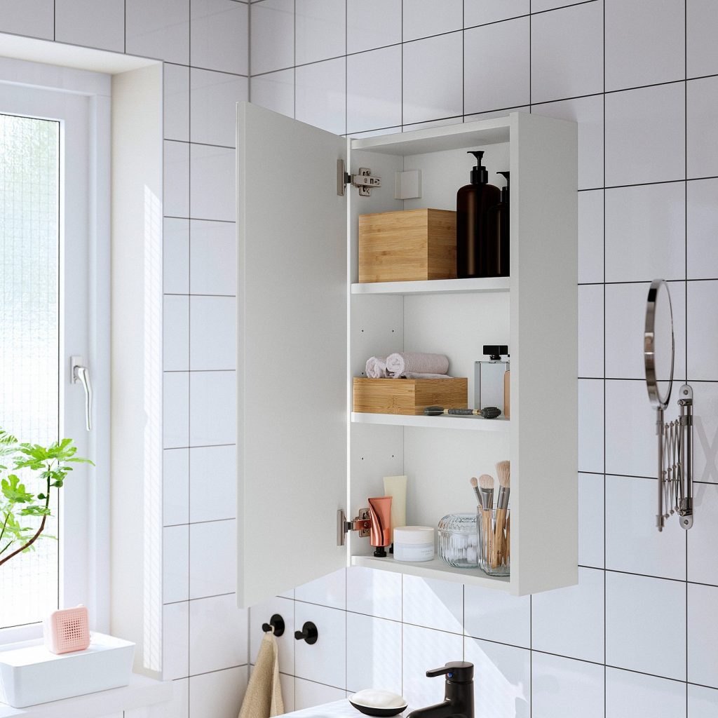 ENHET meuble à miroir avec porte