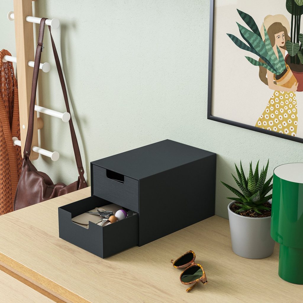 FJÄDERHARV mini-commode 2 tiroirs