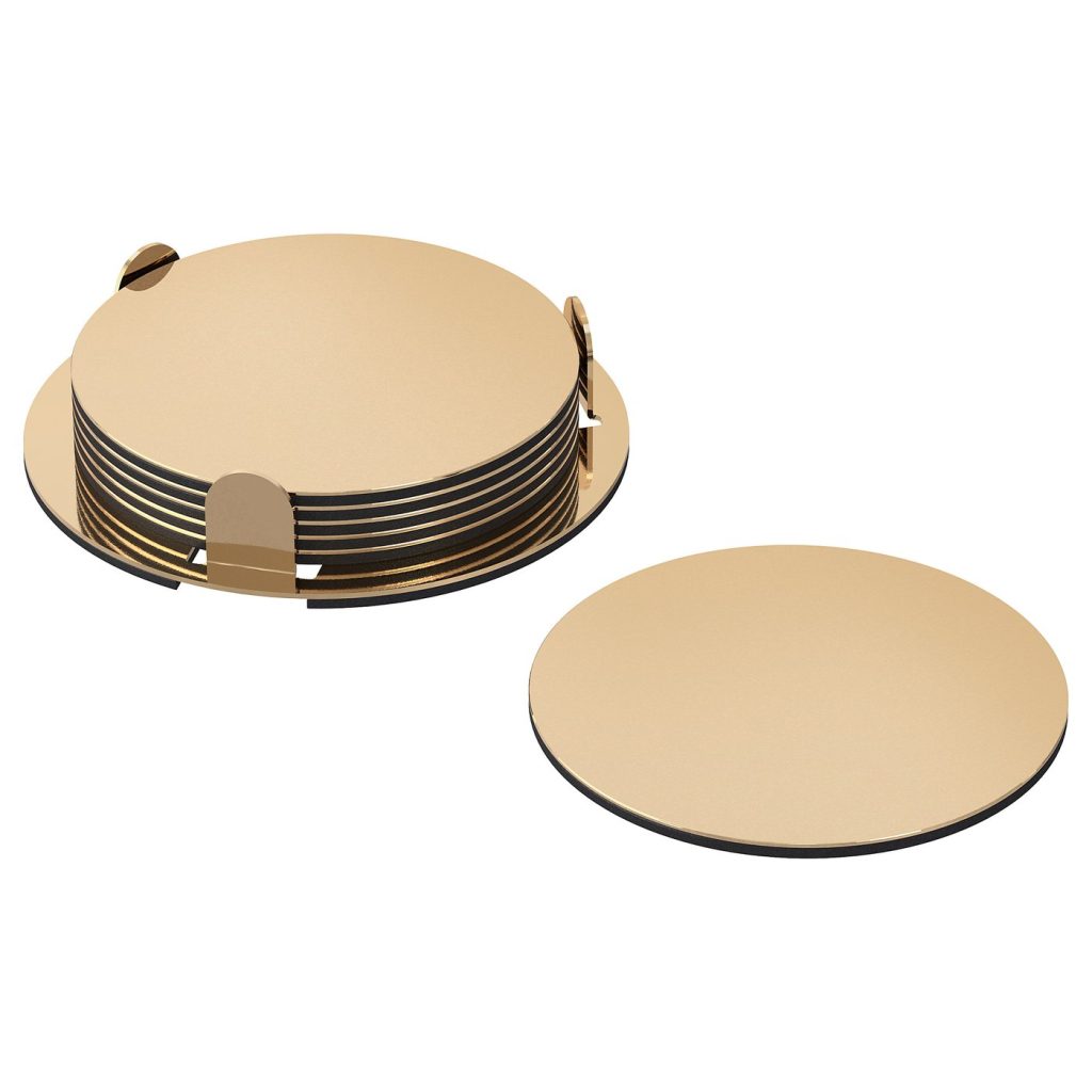 GLATTIS dessous de verre avec support
