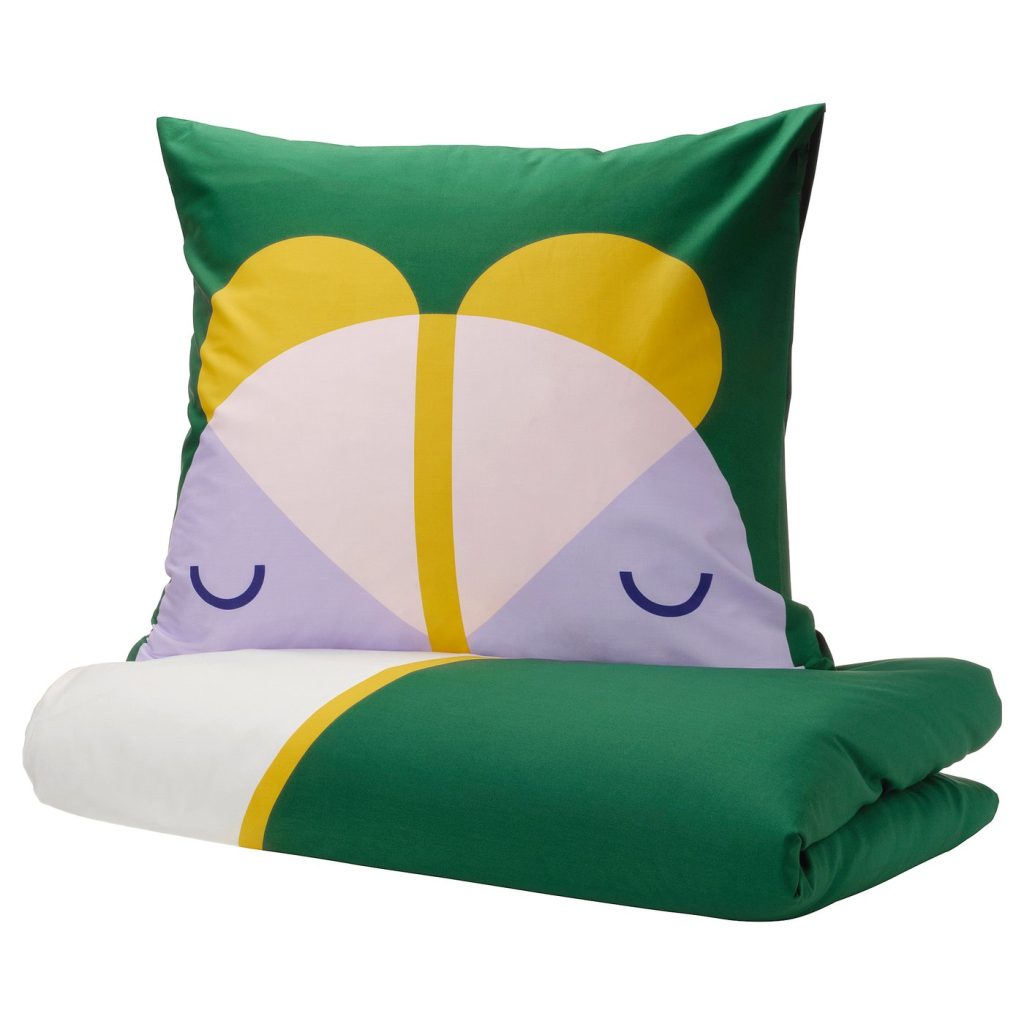 GREJSIMOJS housse de couette et 1 taie