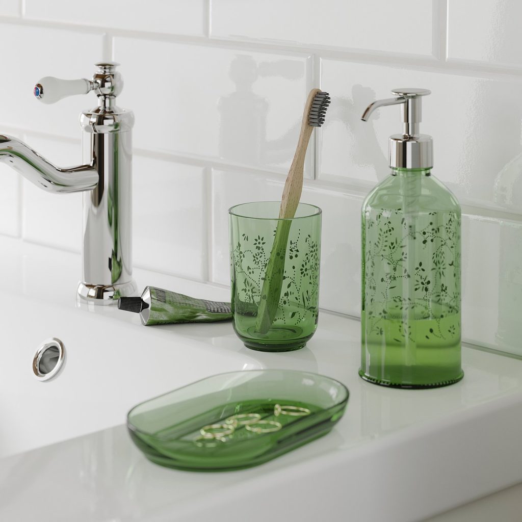 GROSSJÖN accessoires bain, 3 pièces