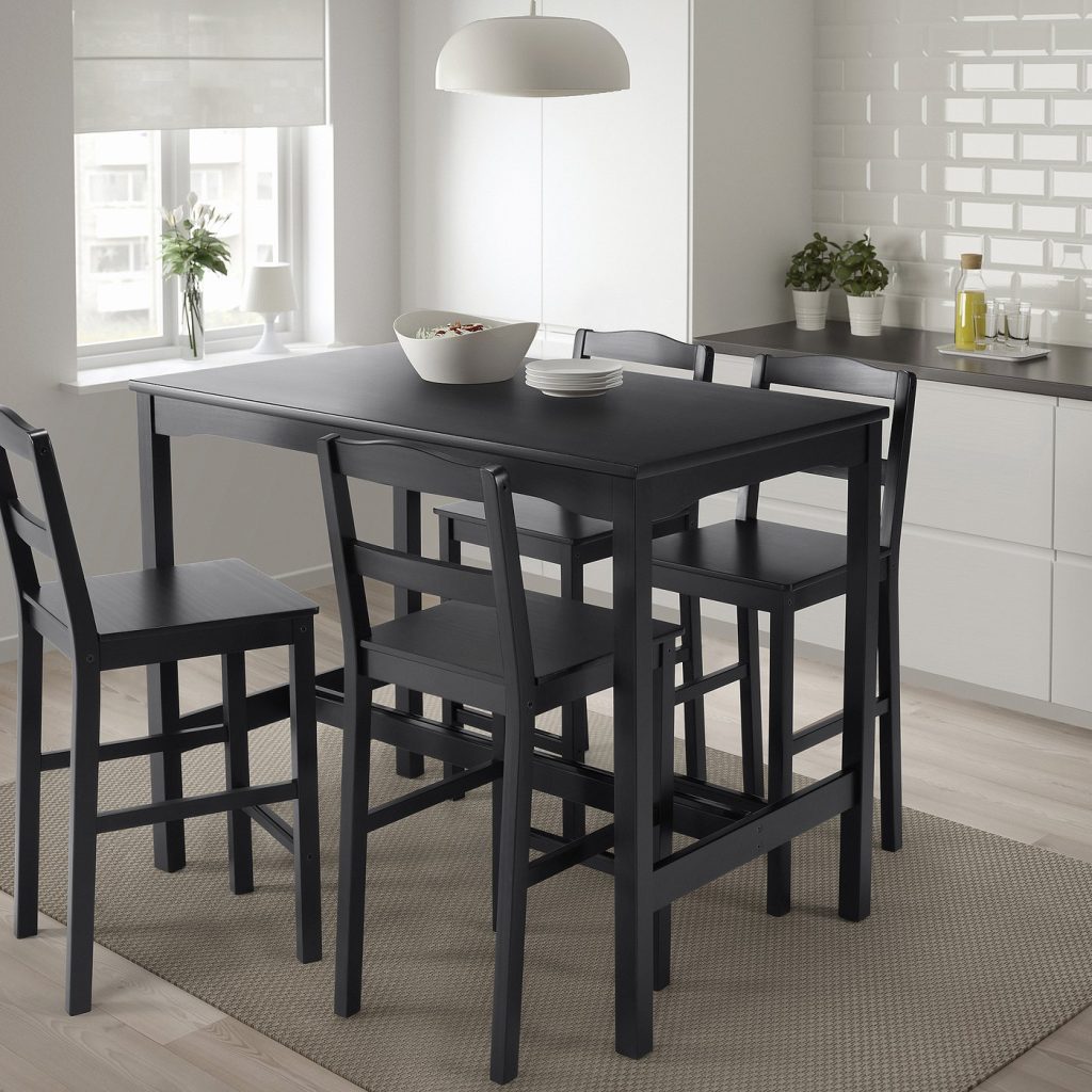 HÄGERNÄS table de bar+4 tabourets