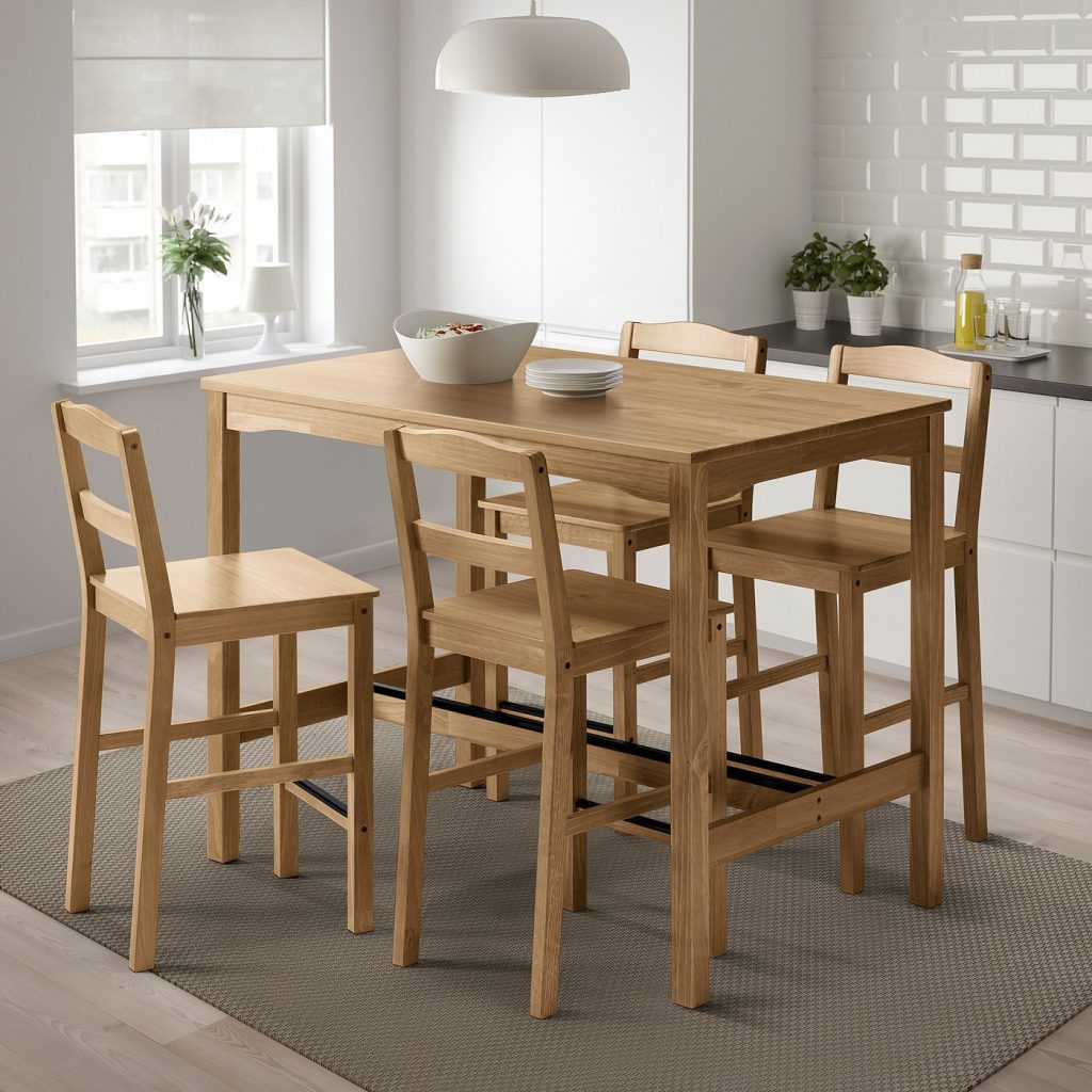 HÄGERNÄS table de bar+4 tabourets