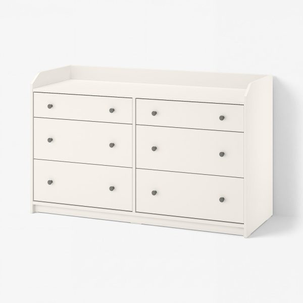 HAUGA commode 6 tiroirs