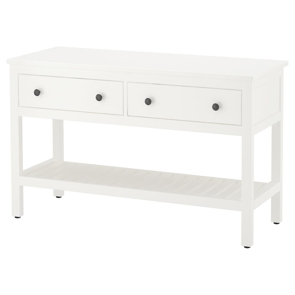 HEMNES élément lavabo ouvert av 2 tiroirs