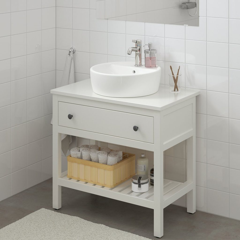 HEMNES élément lavabo ouvert avec 1 tiroir