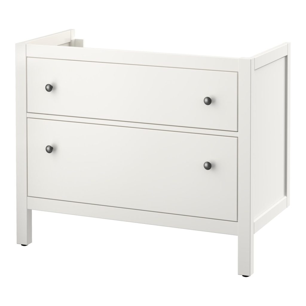 HEMNES meuble lavabo 2tir