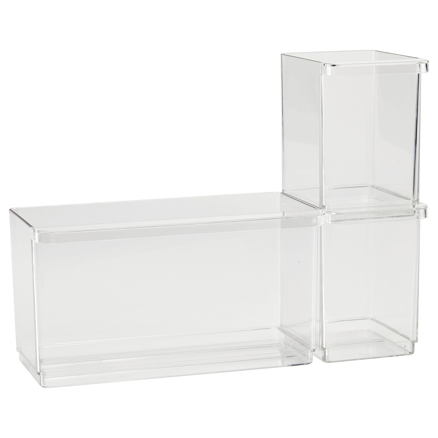 KLIPPKAKTUS boîte de conservation, lot de 3