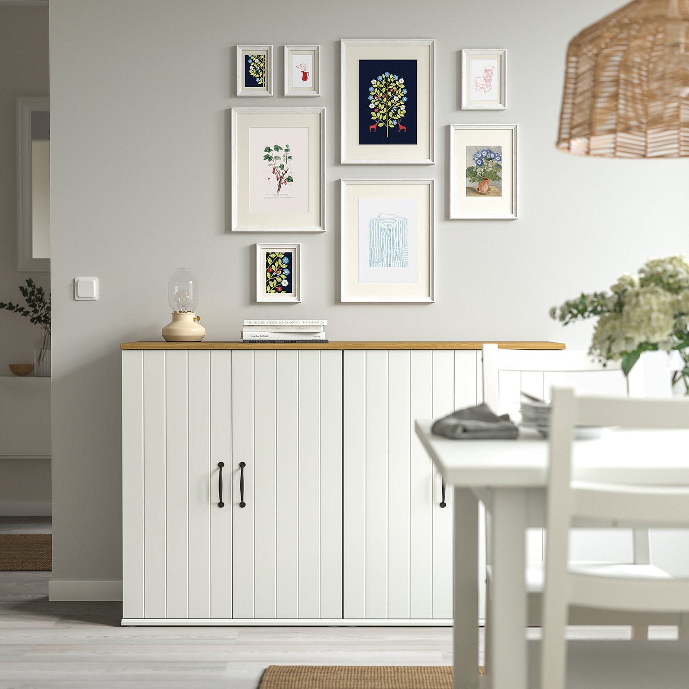 KNOPPÄNG cadre avec image, 8 pièces