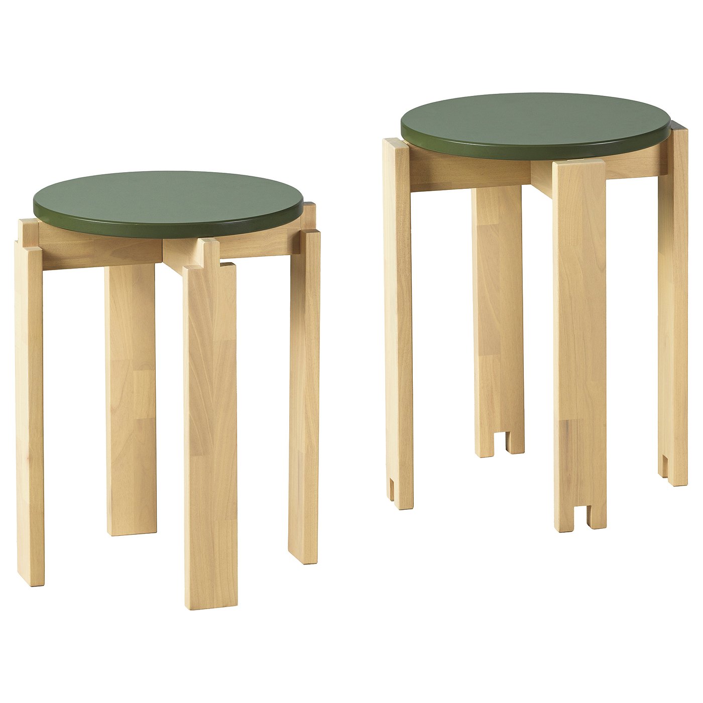 KOMPISHÄNG tabouret, lot de 2