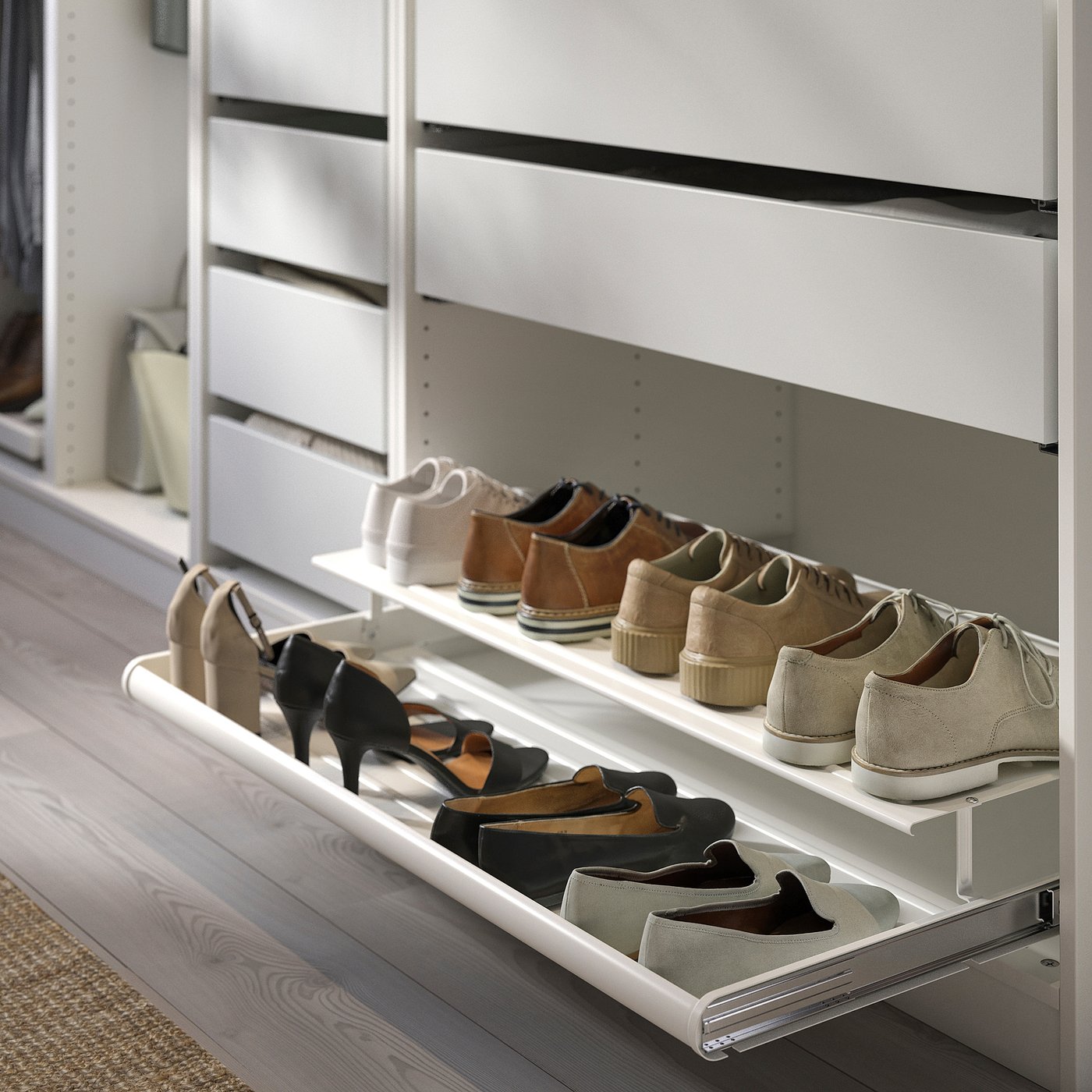 KOMPLEMENT étagère à chaussures coulissante