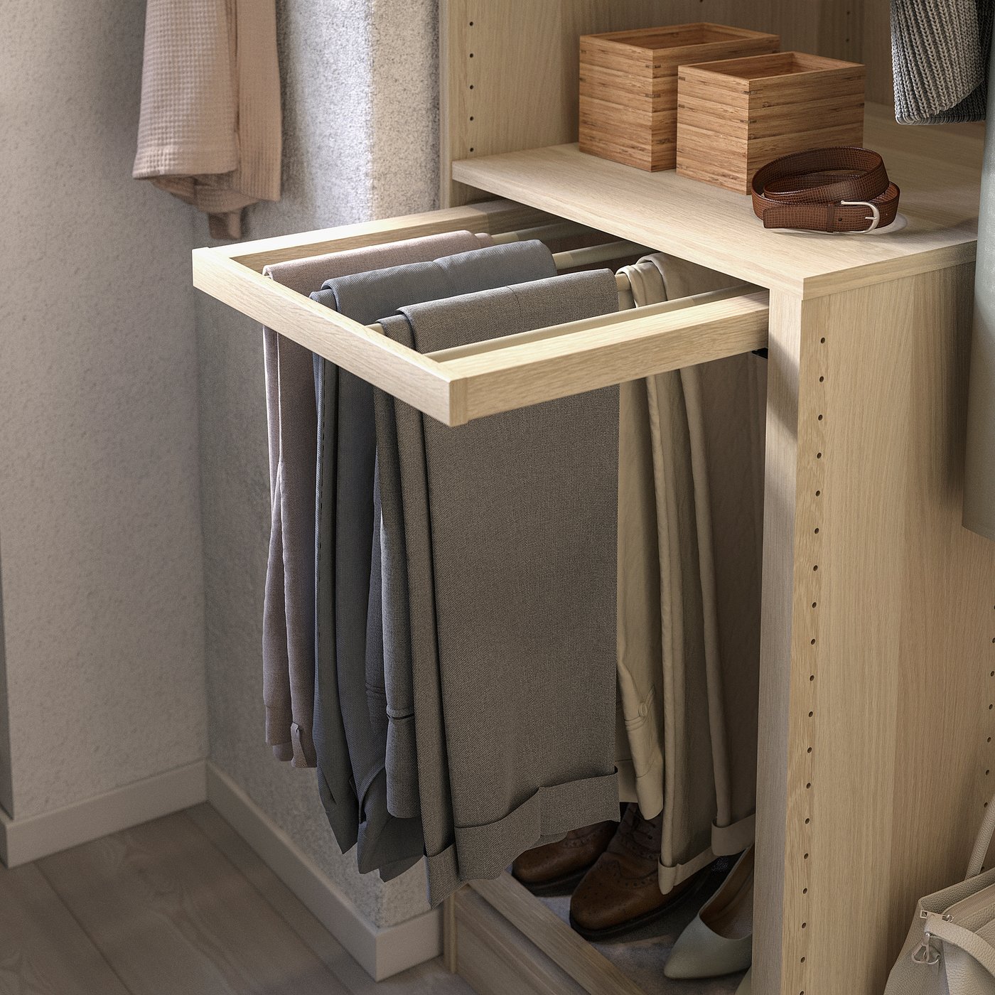 KOMPLEMENT porte-pantalons coulissant