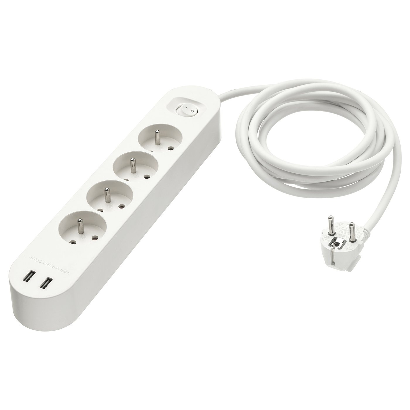 KOPPLA prise quadruple 2 ports USB