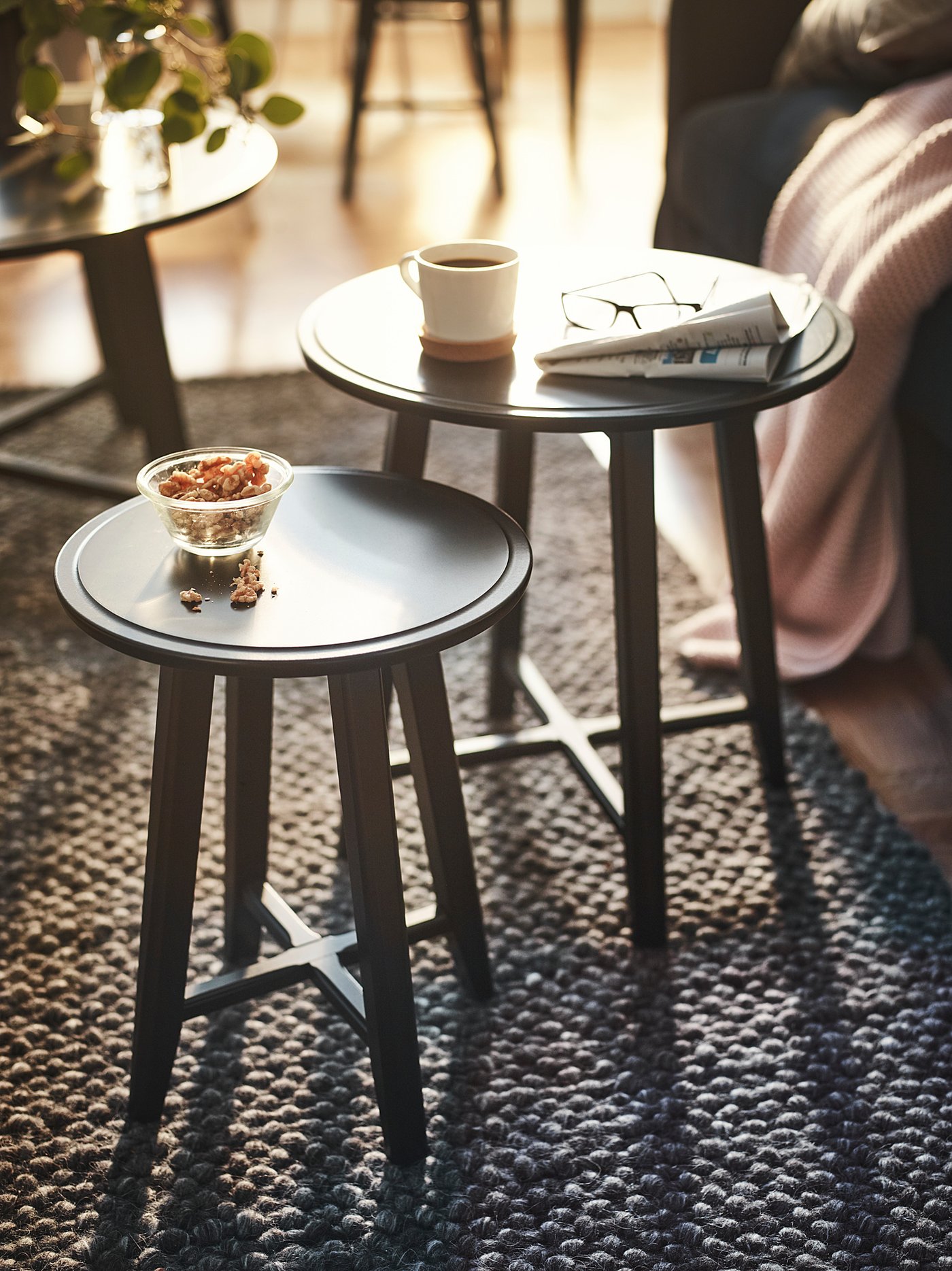 KRAGSTA tables gigognes, lot de 2