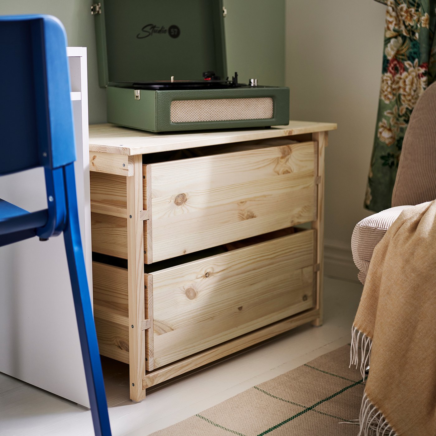 KRONÖREN commode 2 tiroirs