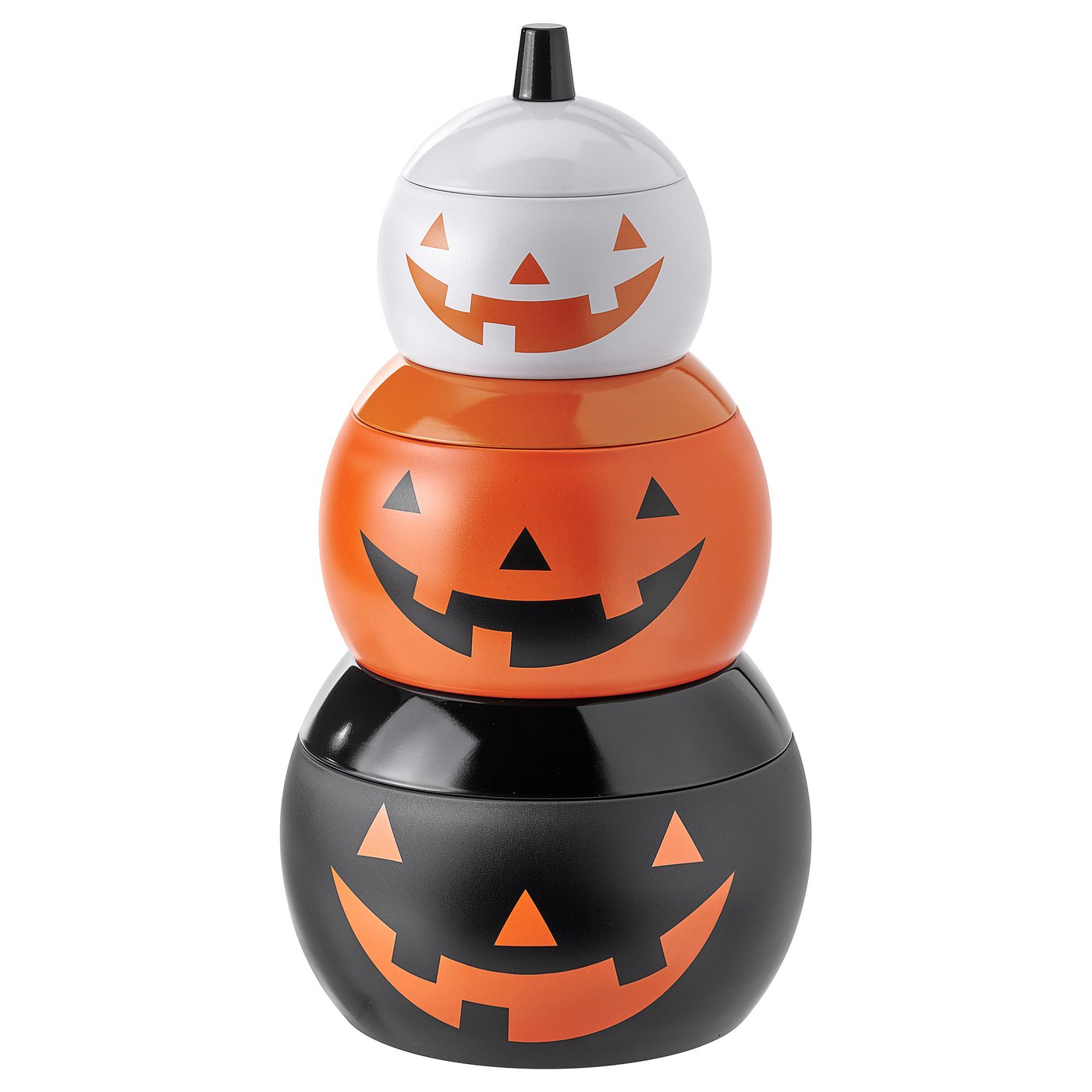 KUSTFYR boîte avec couvercle, lot de 3