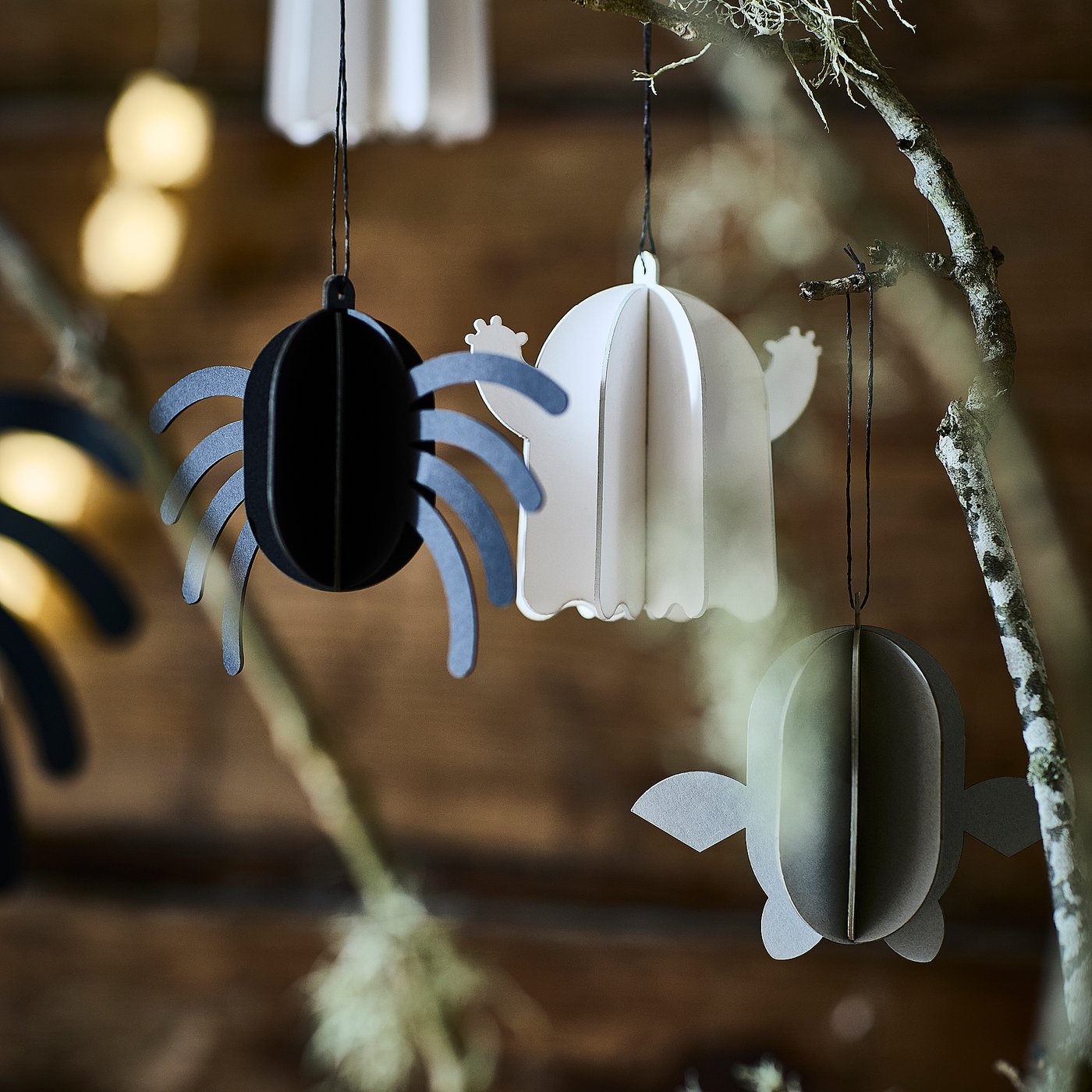 KUSTFYR décorations à suspendre, 3 pièces