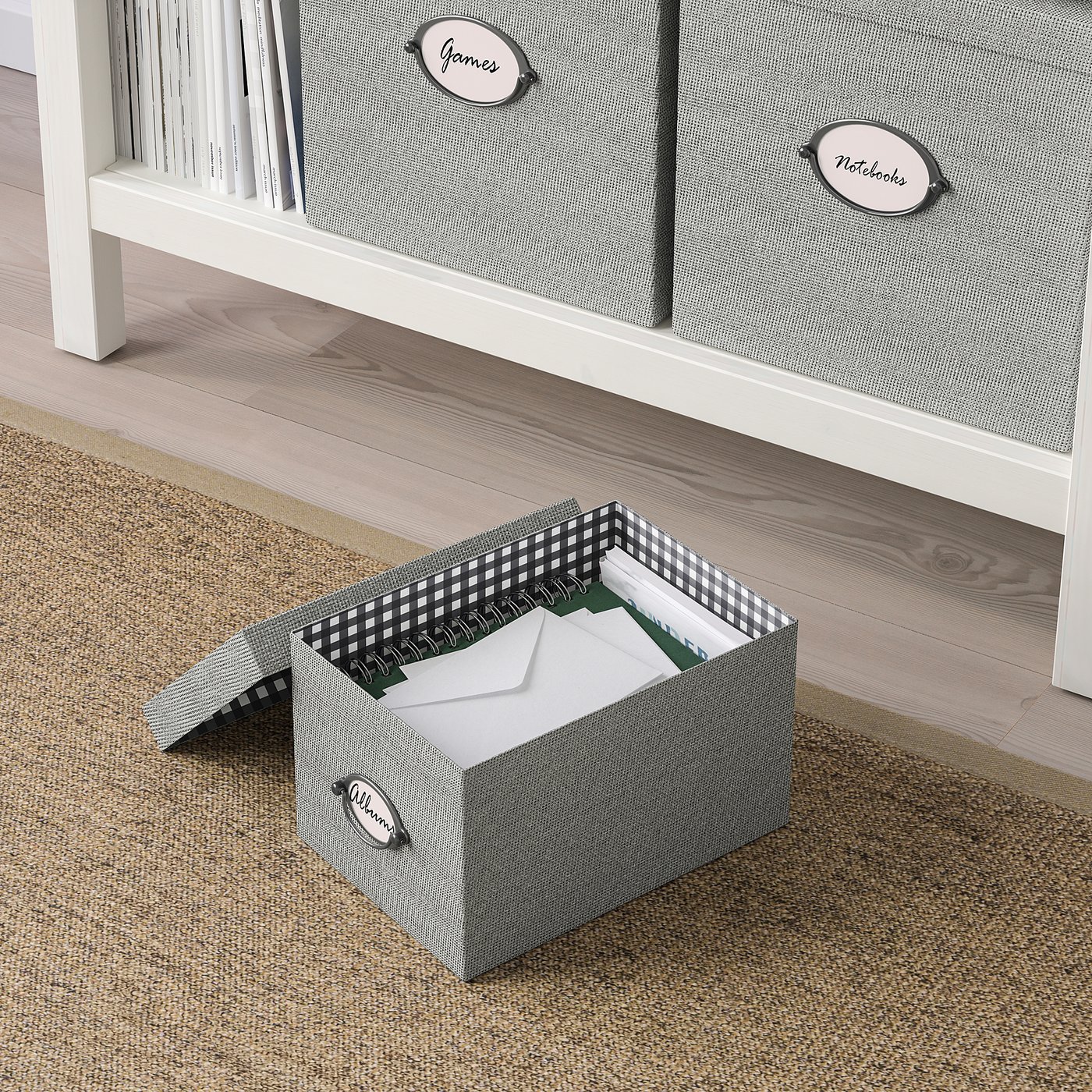 KVARNVIK boîte de rangement avec couvercle