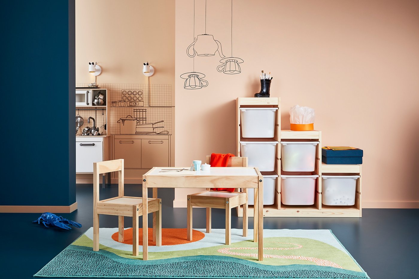 LÄTT table et 2 chaises enfant