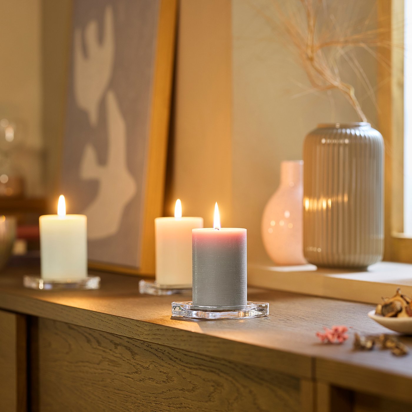 LOTSFÅGEL bougie bloc parfumée