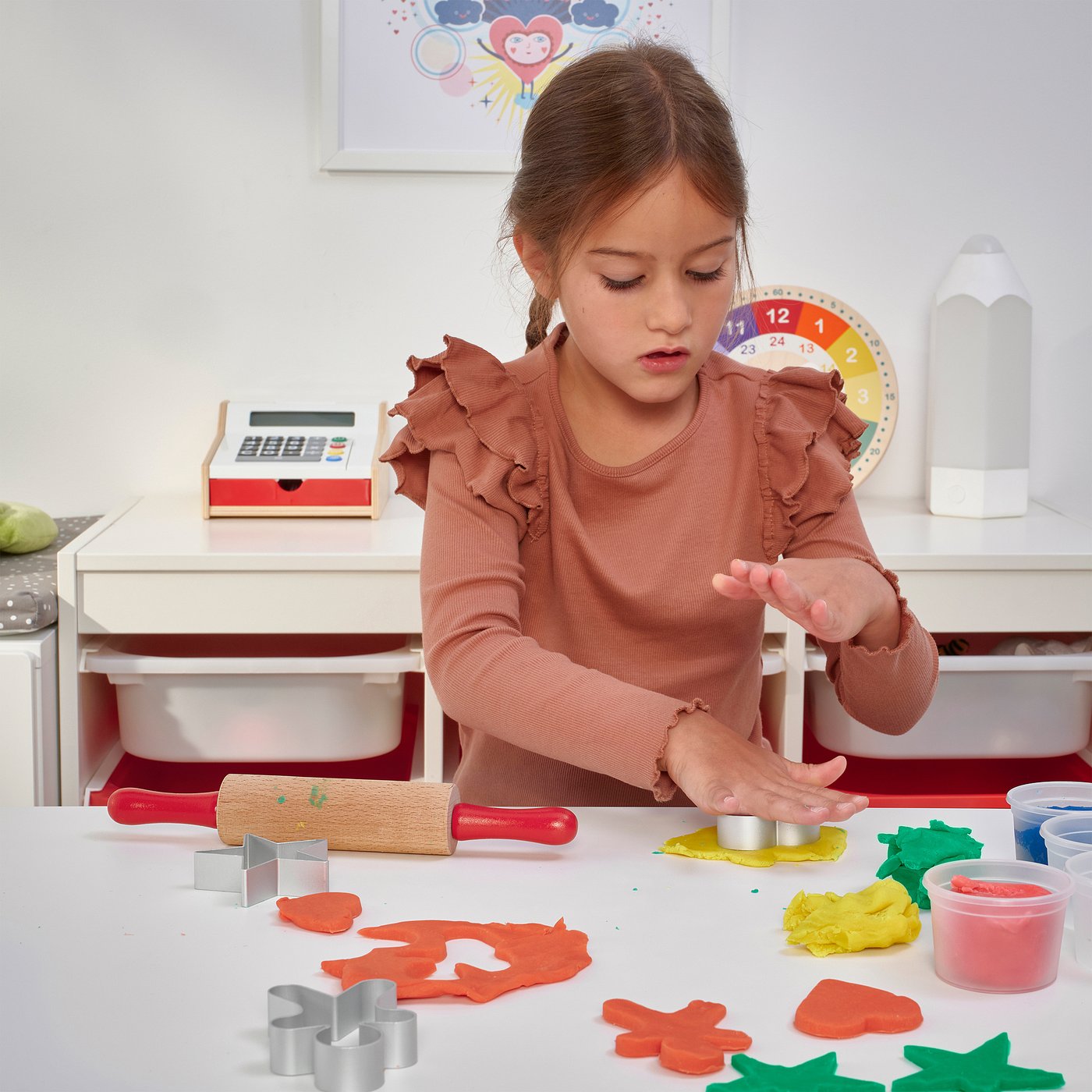 MÅLA Lot de 4 pièces pour pâte à modeler