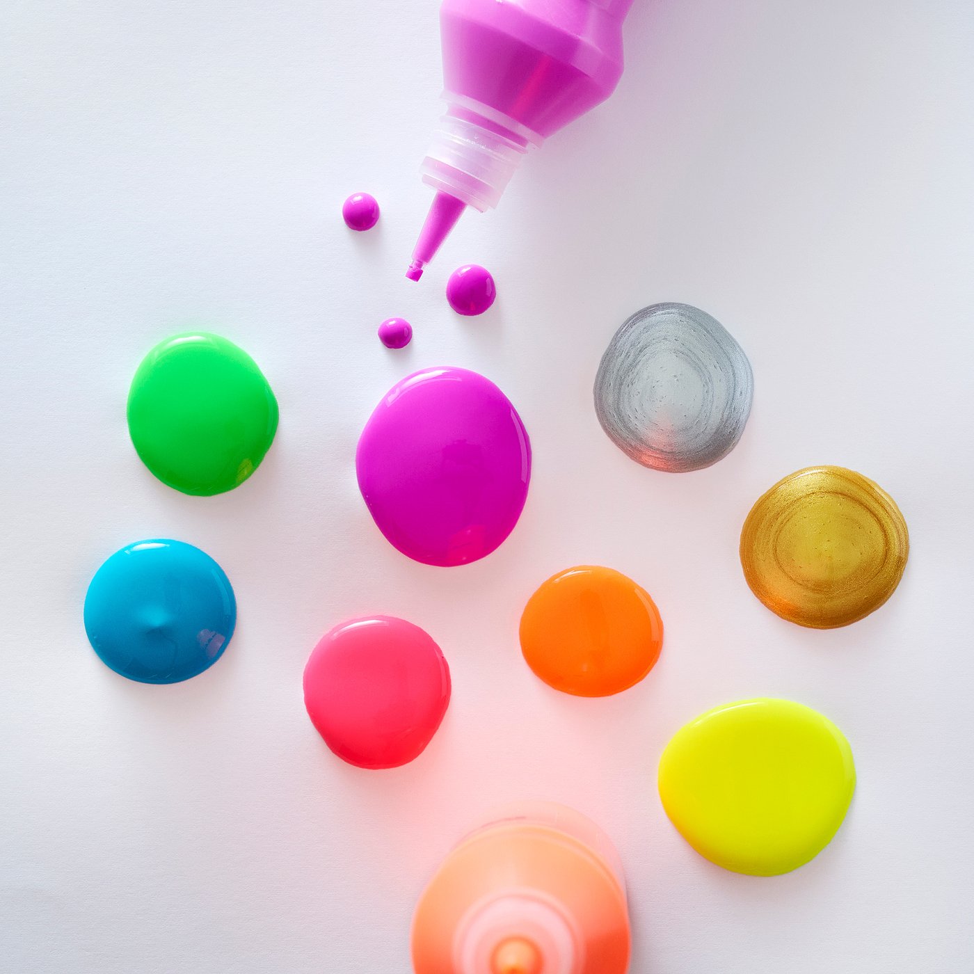 MÅLA peinture fluo/paillettée