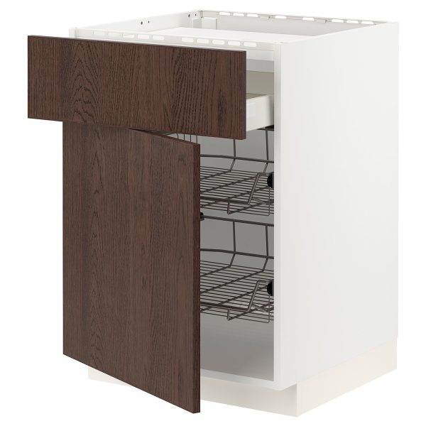 METOD / MAXIMERA élément bas table cuisson/tir/2corb