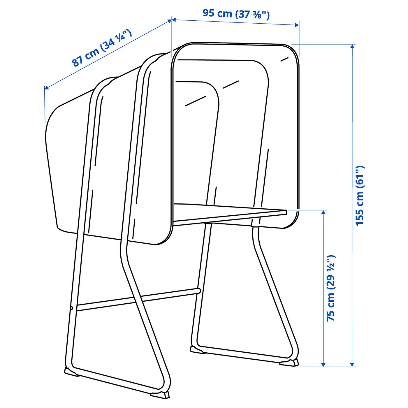 MITTZON cloison fermée