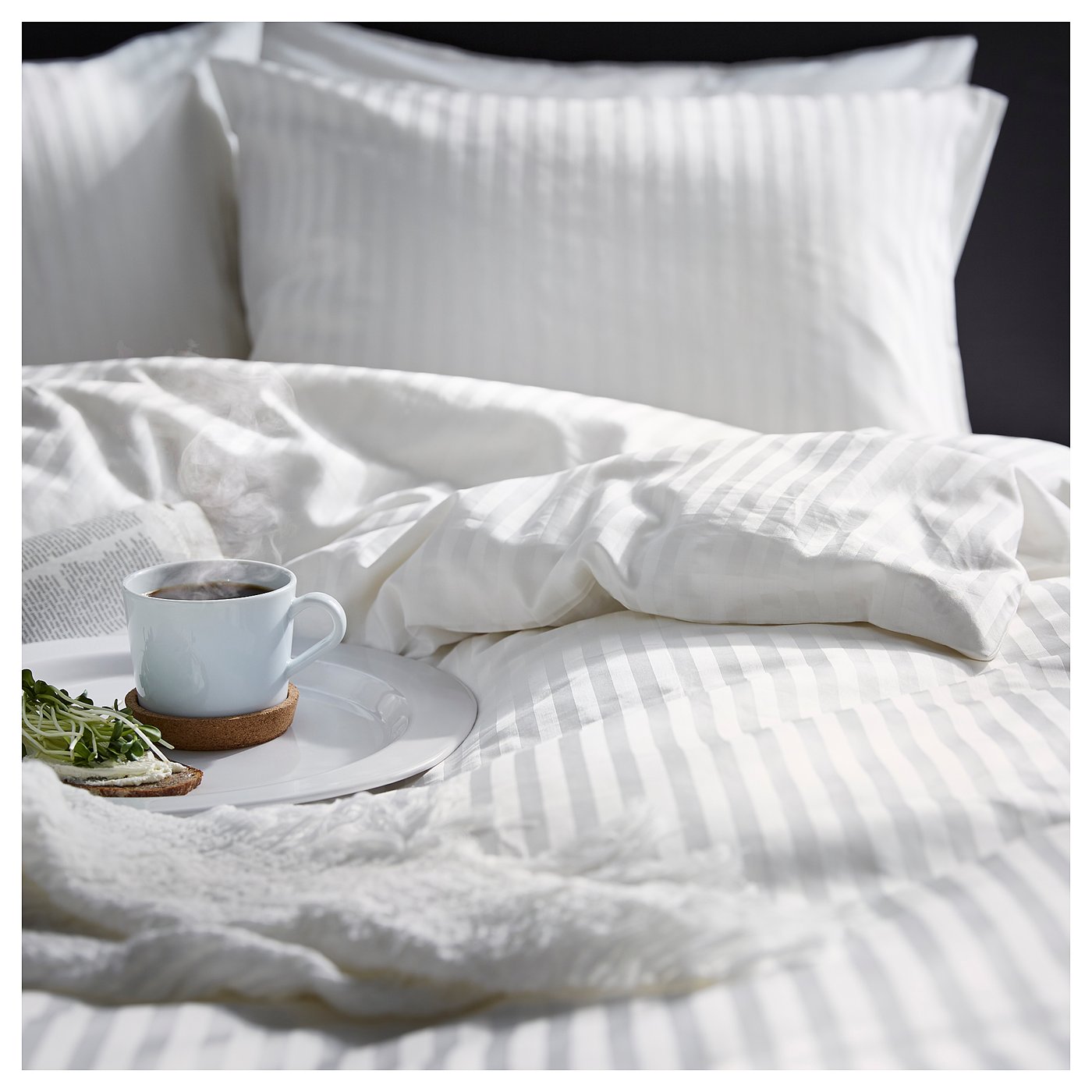 NATTJASMIN housse de couette et 2 taies