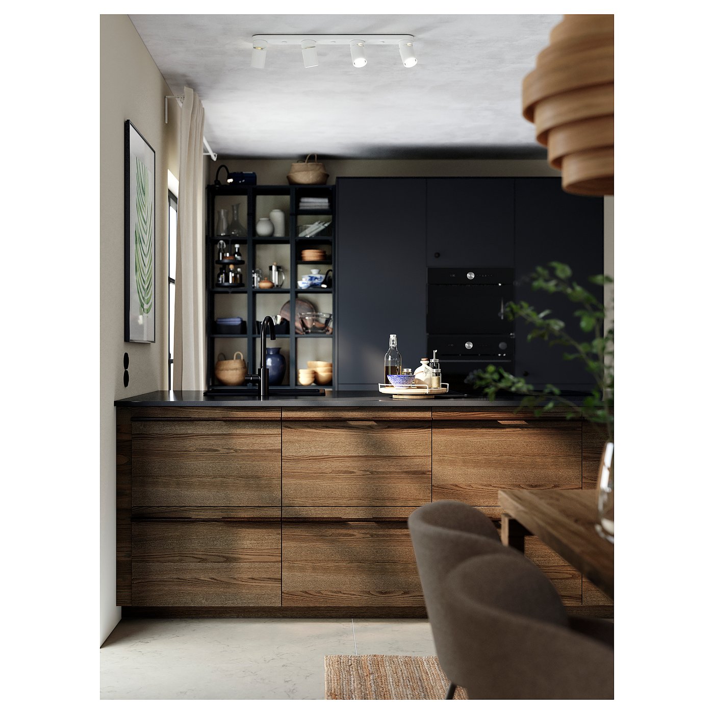 NYMÅNE plafonnier 4 spots