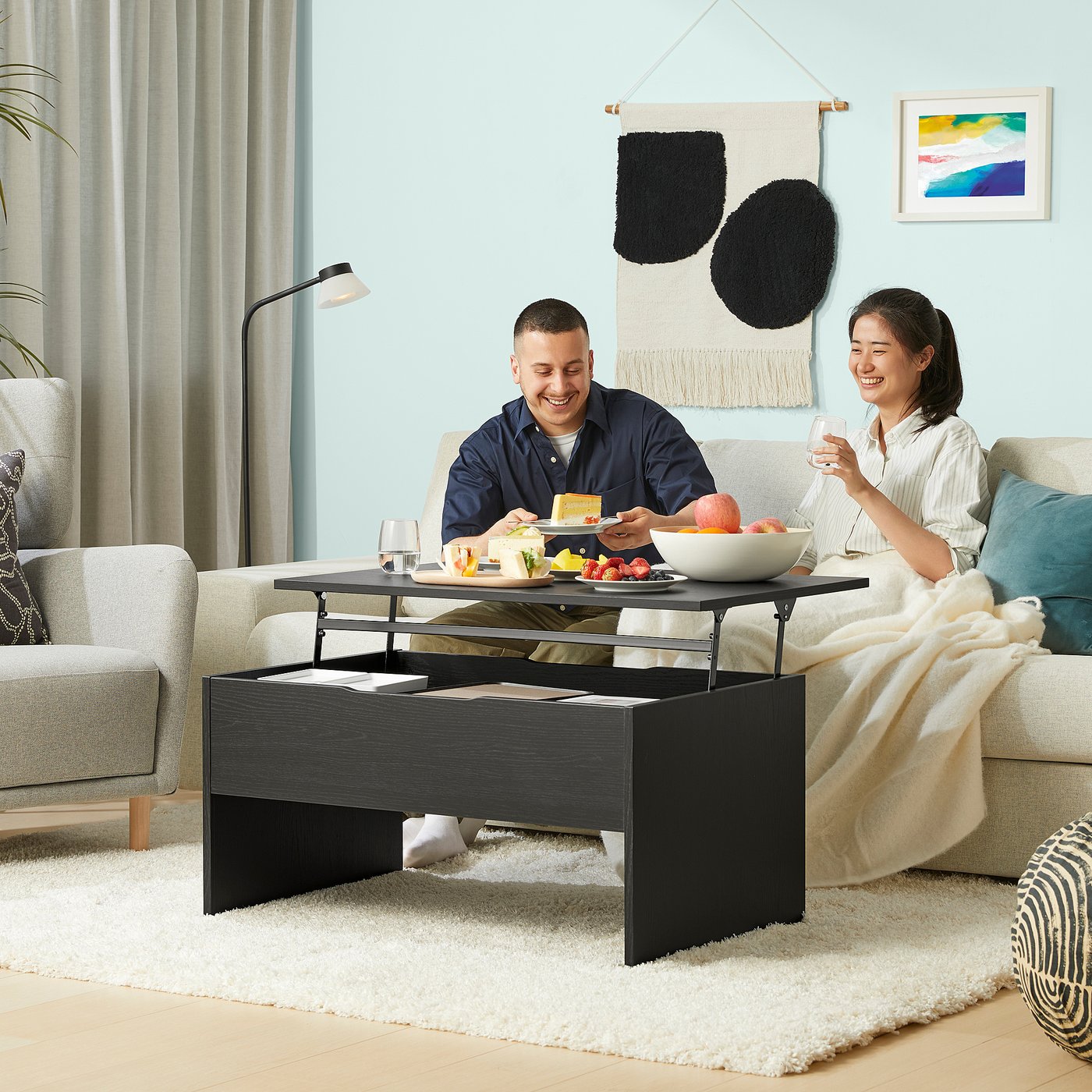 ÖSTAVALL table basse réglable