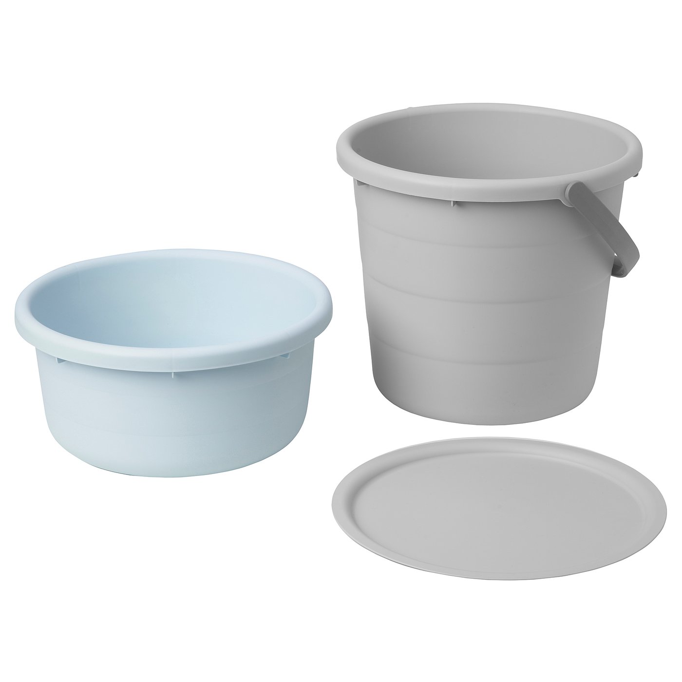 PEPPRIG seau avec couvercle, 3 pièces