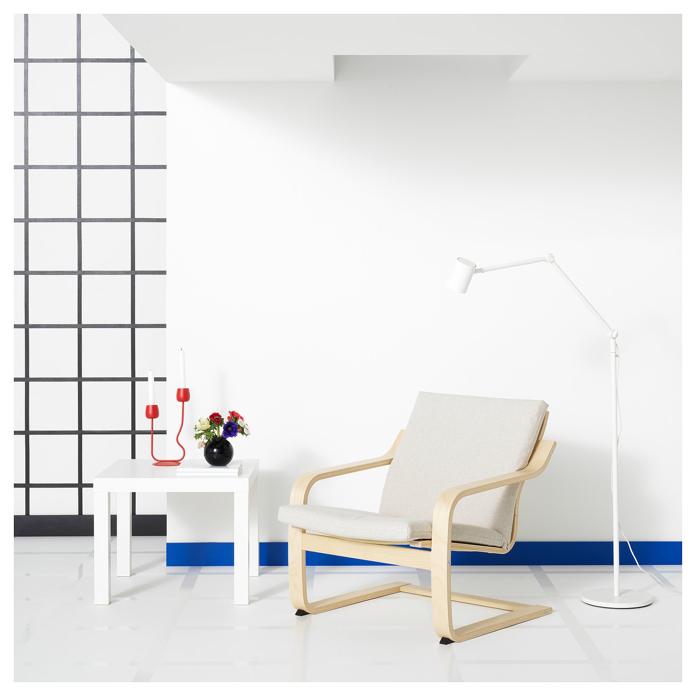 POÄNG coussin pour fauteuil dossier bas