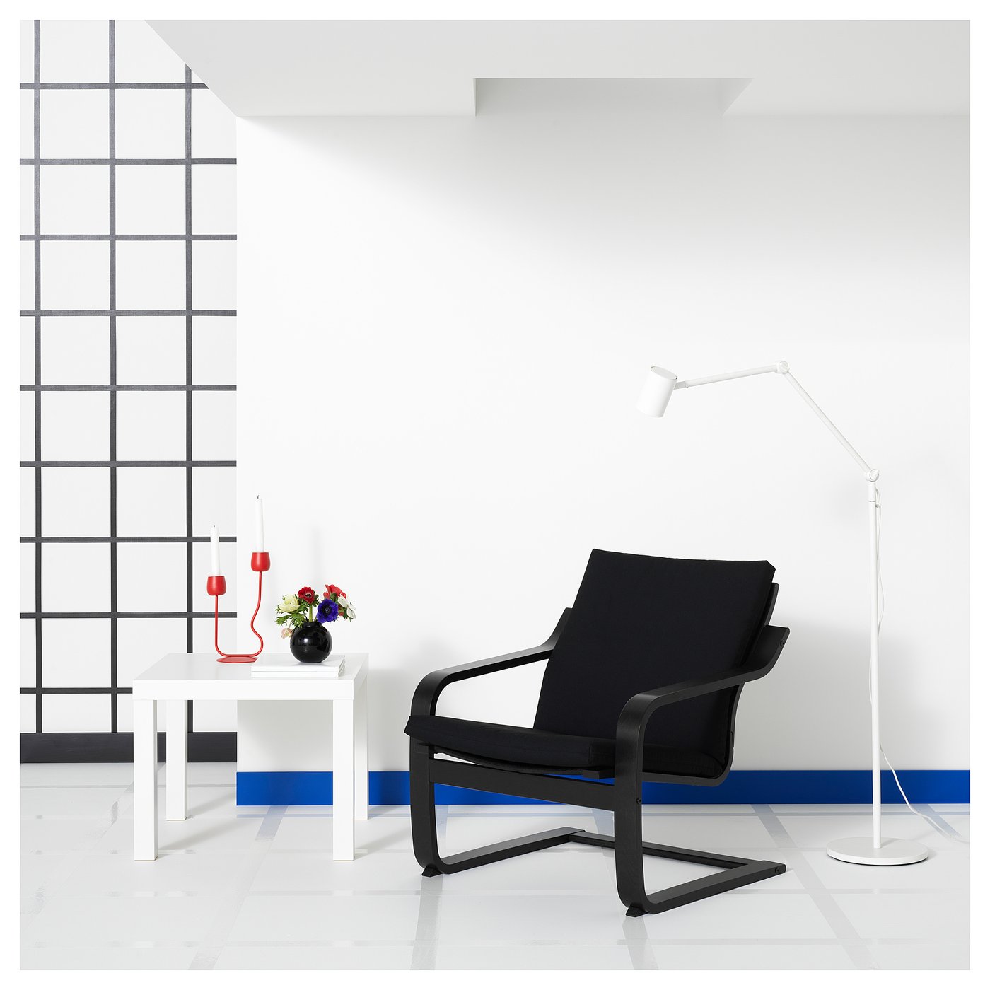 POÄNG coussin pour fauteuil dossier bas