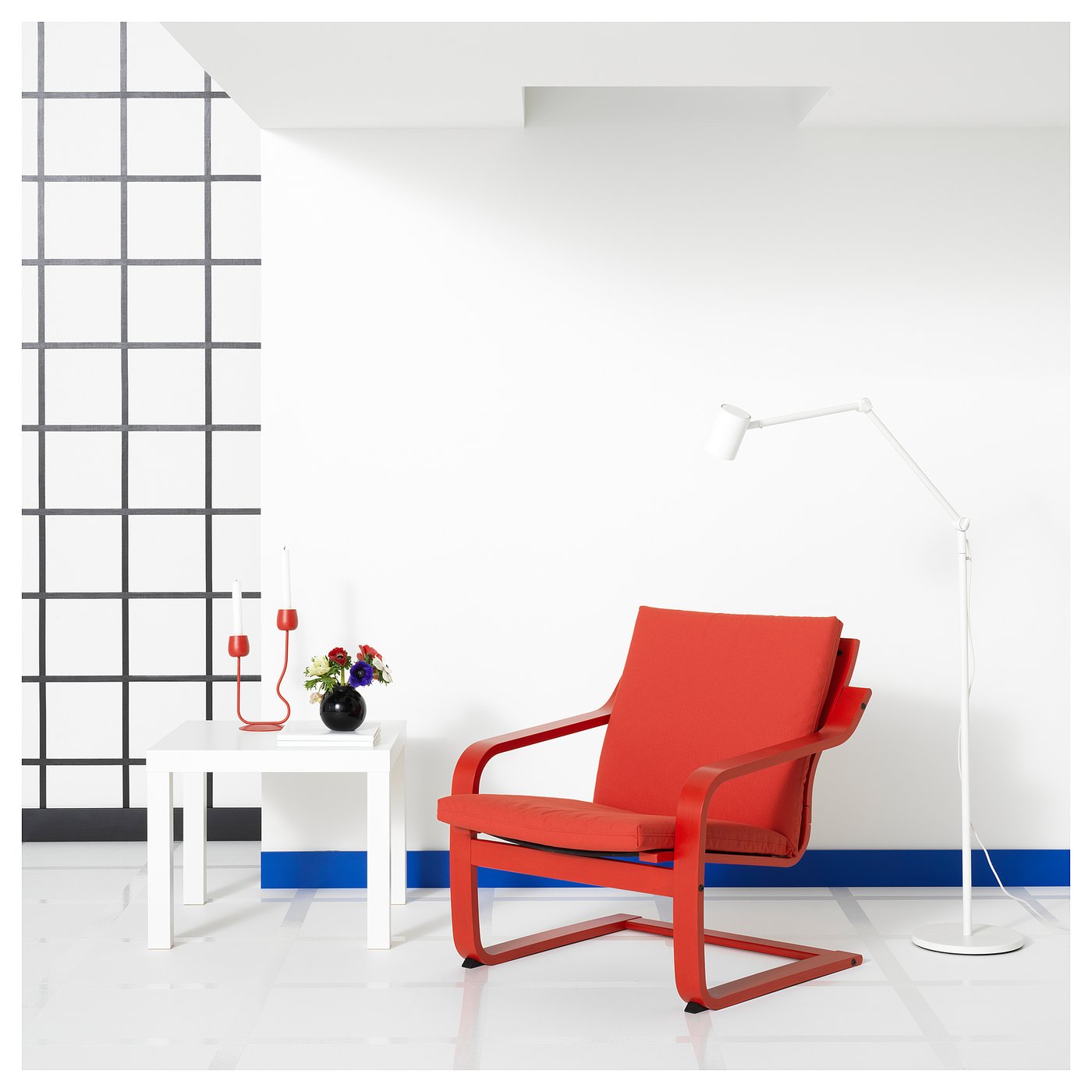 POÄNG coussin pour fauteuil dossier bas