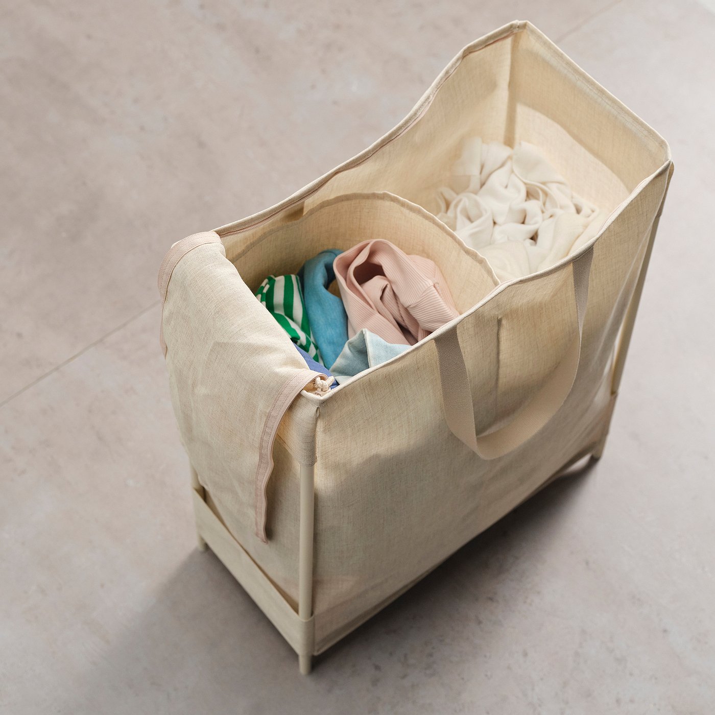 PURRPINGLA sac à linge et support