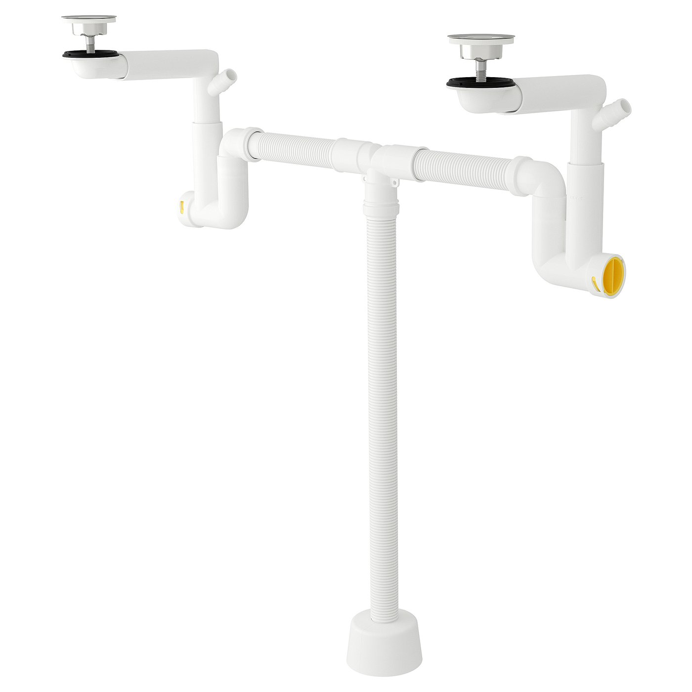 RÄNNILEN siphon avec tuyau flexible, 2 bacs