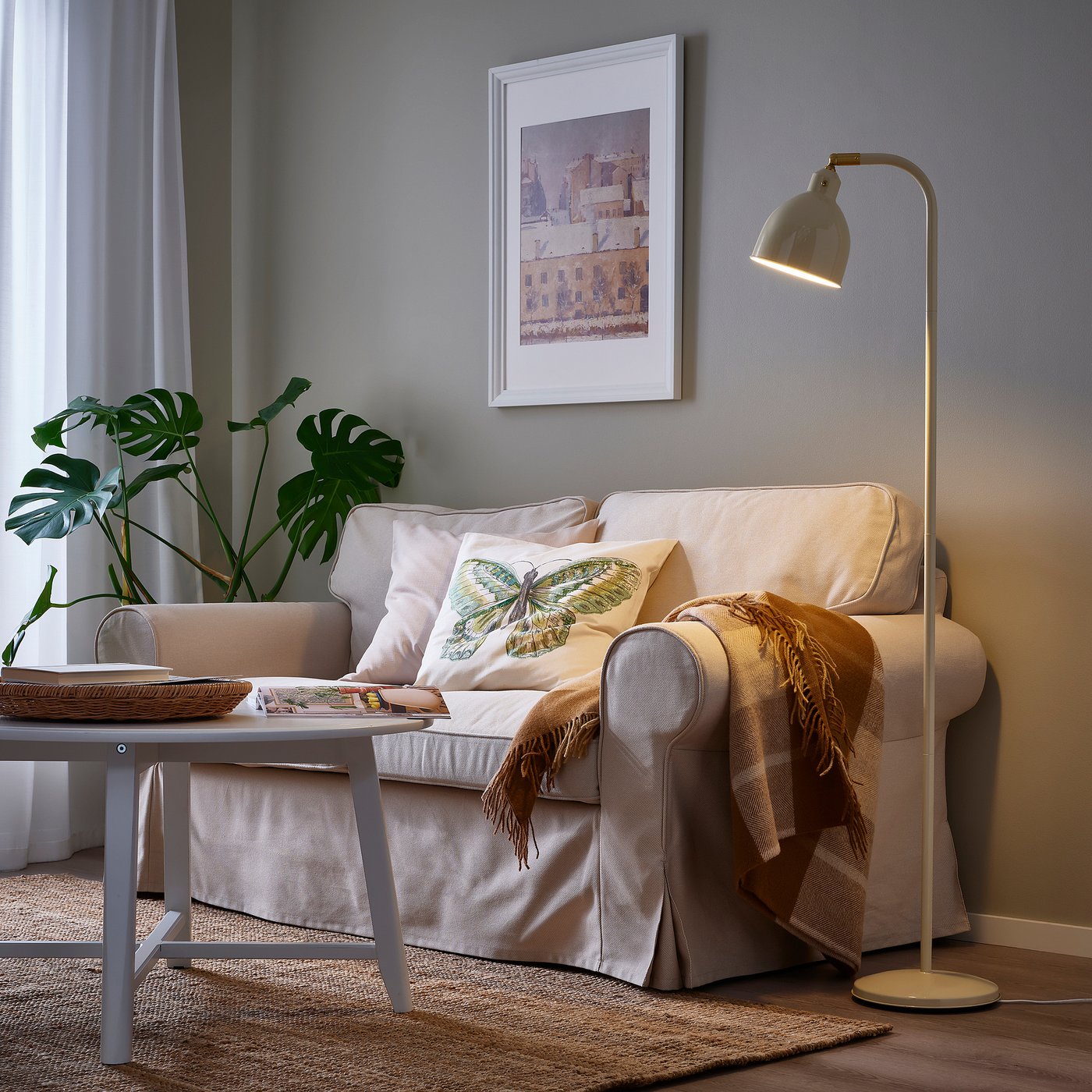 RÖDFLIK lampadaire/liseuse