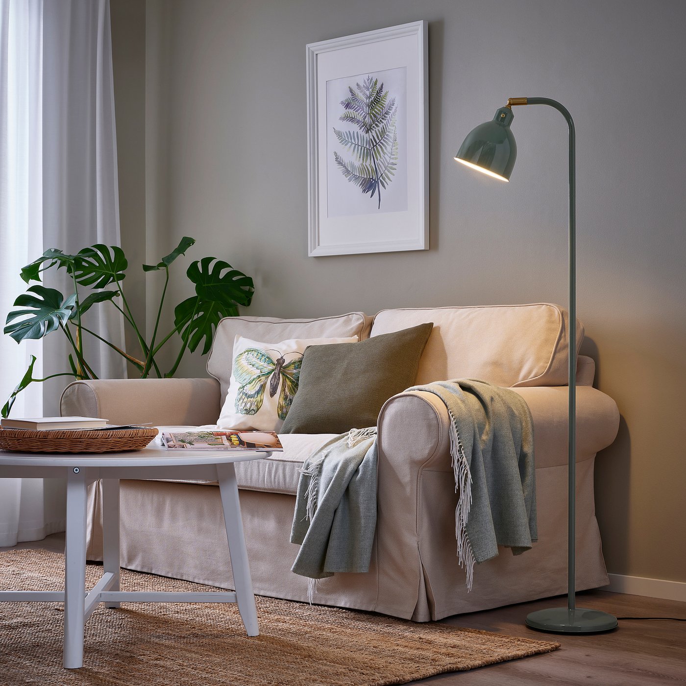 RÖDFLIK lampadaire/liseuse