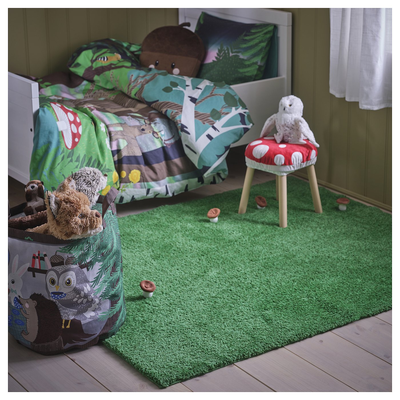 SKOGSDUVA tapis, poils hauts