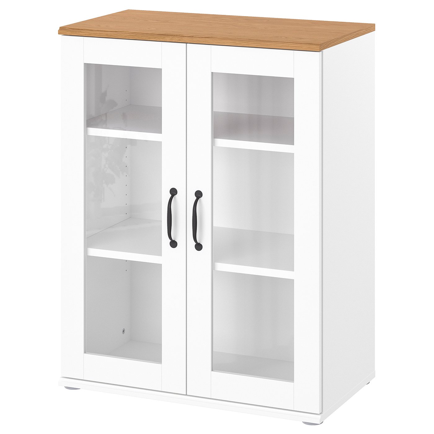 SKRUVBY rangement avec portes vitrées