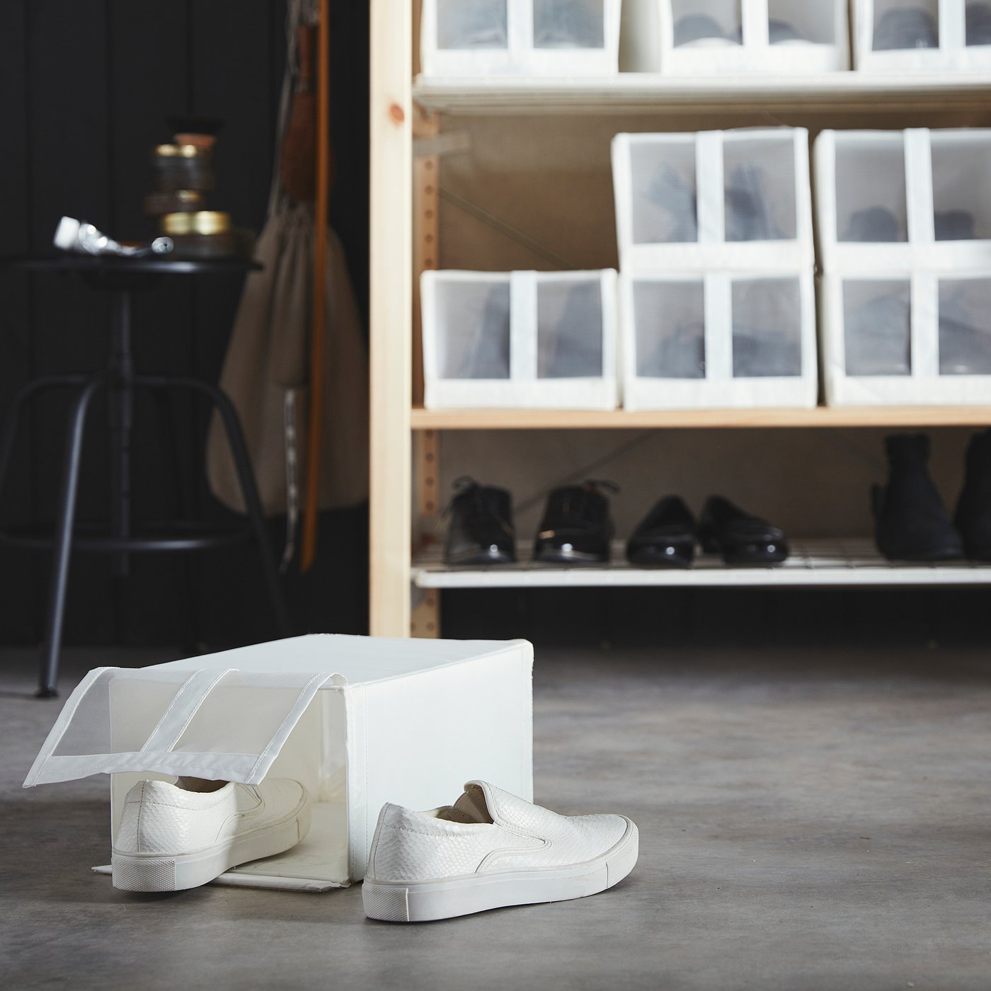 SKUBB boîte à chaussures