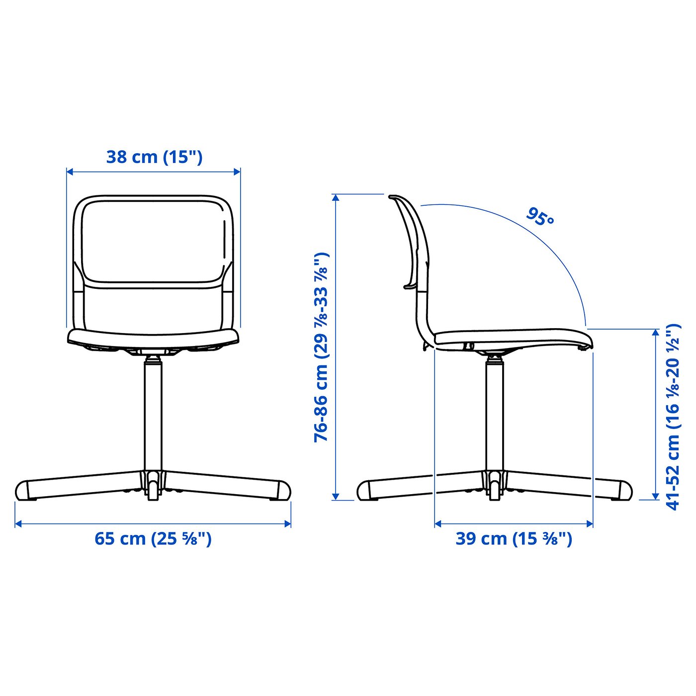 SMÄLLEN chaise pivotante