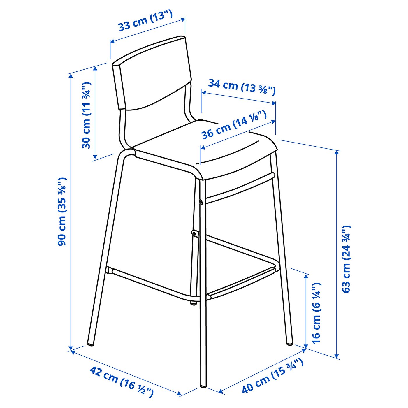 STIG chaise de bar