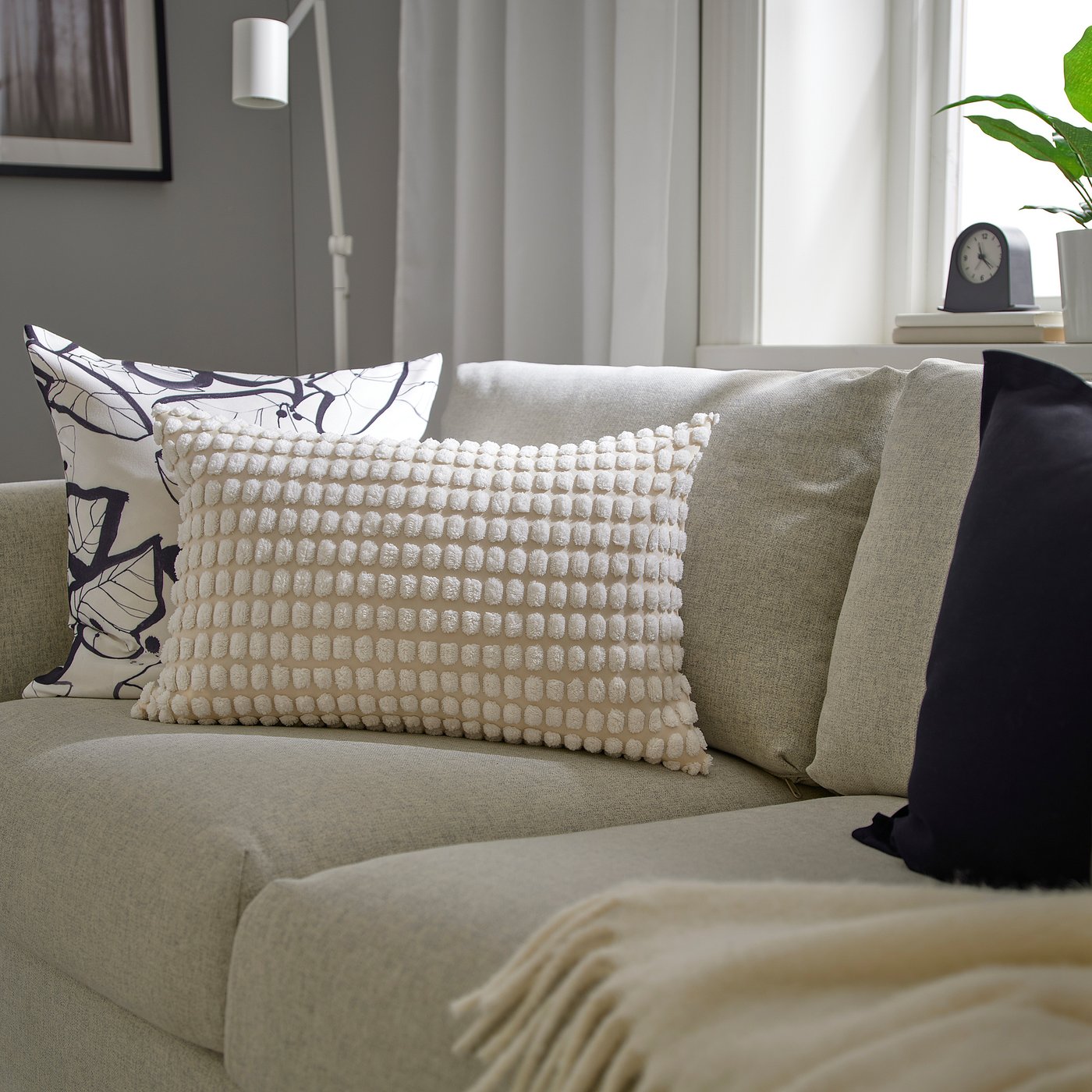 SVARTPOPPEL housse de coussin