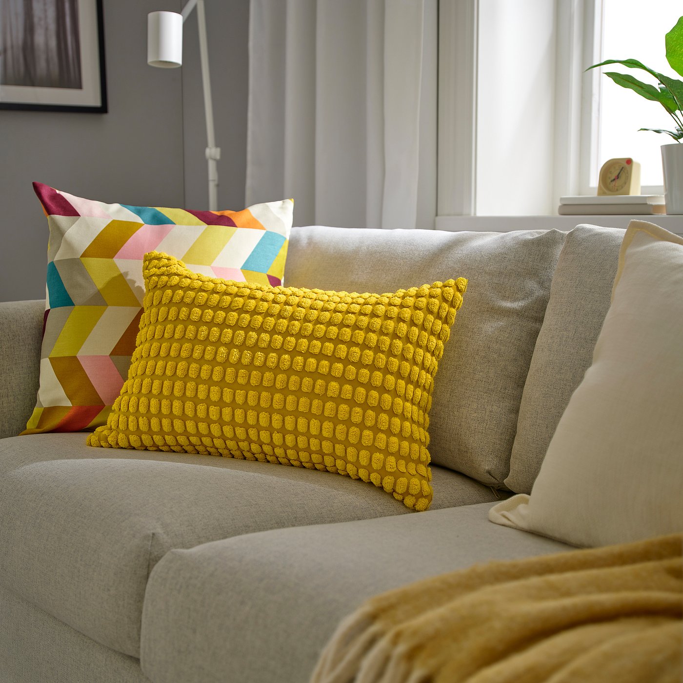 SVARTPOPPEL housse de coussin